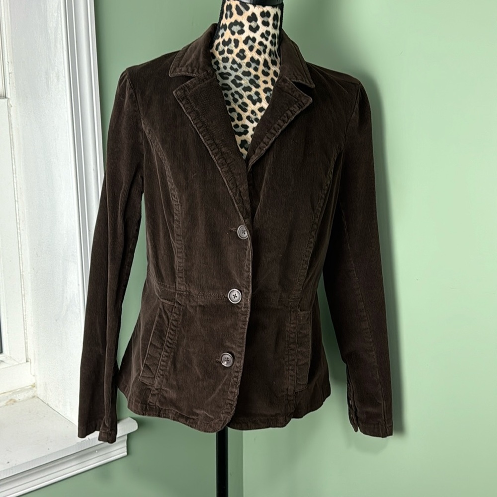 Brown Corduroy Women's Blazer